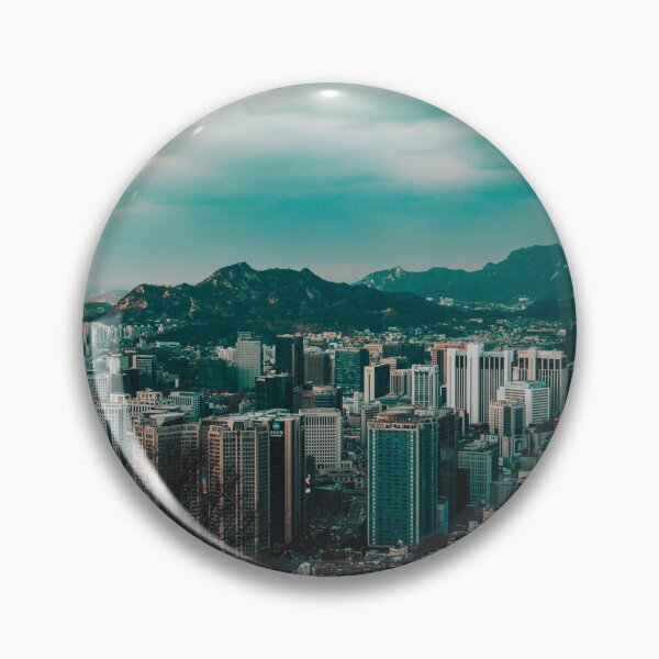 Item preview, Seoul and its mountains designed and sold by Evasionrebelle.