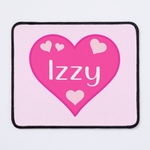 Item preview, Izzy Name Pink Heart  designed and sold by Jeallan Designs.