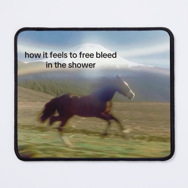 Item preview, How it feels to free bleed in the shower I'm like a bird meme designed and sold by cloudzer0000.