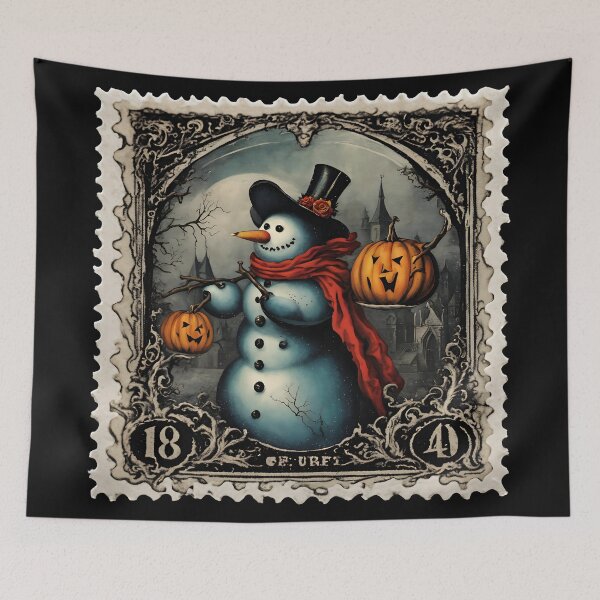 Item preview, The Haunted Frostman designed and sold by Vintagestamps.