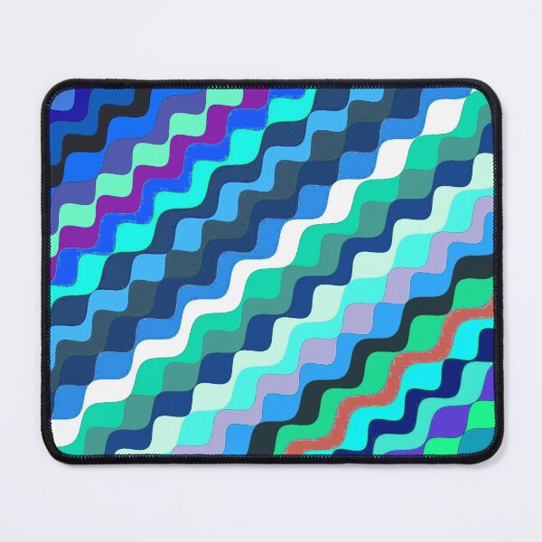 Item preview, Abstract Multicolored Angled Fractal Waves 9 designed and sold by SXW Designs.