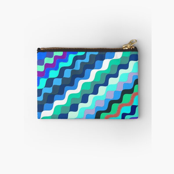Aperçu de l'œuvre Ondes fractales angulaires multicolores abstraites 9 créée et vendue par SXW Designs.