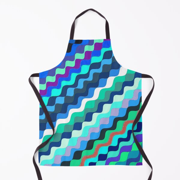 Aperçu de l'œuvre Ondes fractales angulaires multicolores abstraites 9 créée et vendue par SXW Designs.