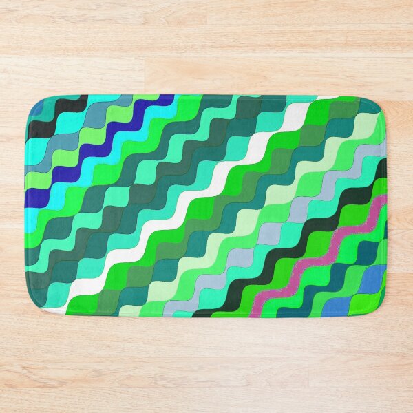 Aperçu de l'œuvre Ondes fractales angulaires multicolores abstraites 10 créée et vendue par SXW Designs.