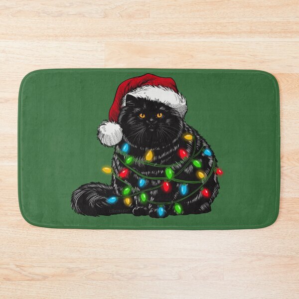 Item preview, Christmas Lights Cat designed and sold by KilkennyCat Art.