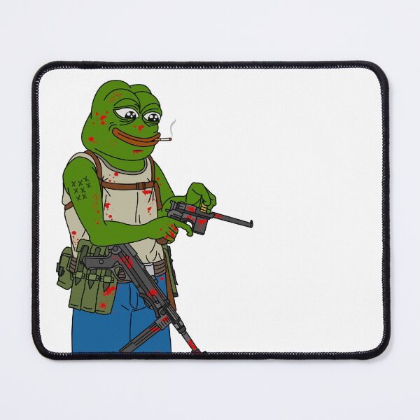 Item preview, Pepe the green frog with weapon gangster pepe mafia vector illustration designed and sold by ShopEasy9.
