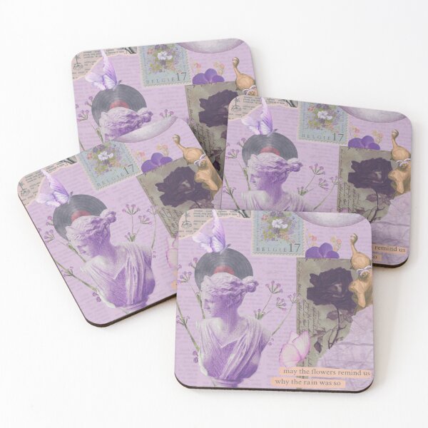 Item preview, "Mauve" Collage  designed and sold by Feather n'  Ink.