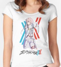 Darling In The Franxx -- Zero Two Pilot Suit Women's Fitted Scoop T-Shirt