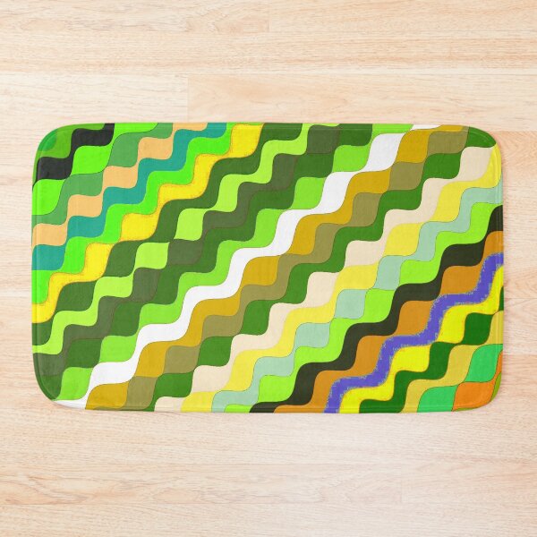 Aperçu de l'œuvre Ondes fractales angulaires multicolores abstraites 11 créée et vendue par SXW Designs.