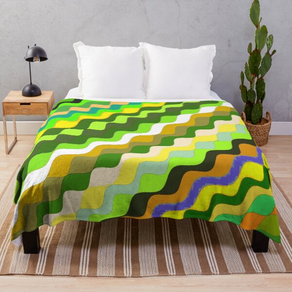 Aperçu de l'œuvre Ondes fractales angulaires multicolores abstraites 11 créée et vendue par SXW Designs.