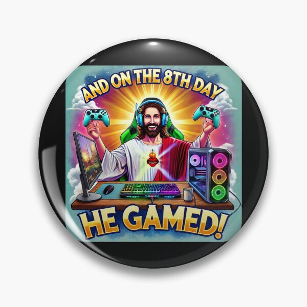 Item preview, And on the 8th Day, He Gamed designed and sold by bb-tees-by-mlee.
