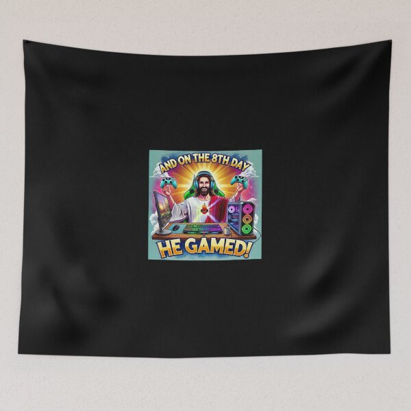 Item preview, And on the 8th Day, He Gamed designed and sold by bb-tees-by-mlee.