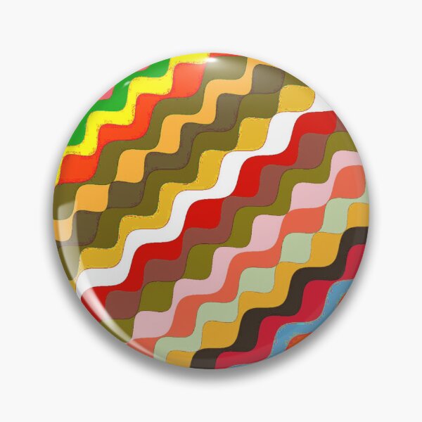 Aperçu de l'œuvre Ondes fractales angulaires multicolores abstraites 12 créée et vendue par SXW Designs.