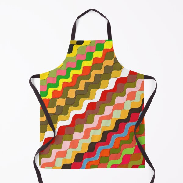 Aperçu de l'œuvre Ondes fractales angulaires multicolores abstraites 12 créée et vendue par SXW Designs.
