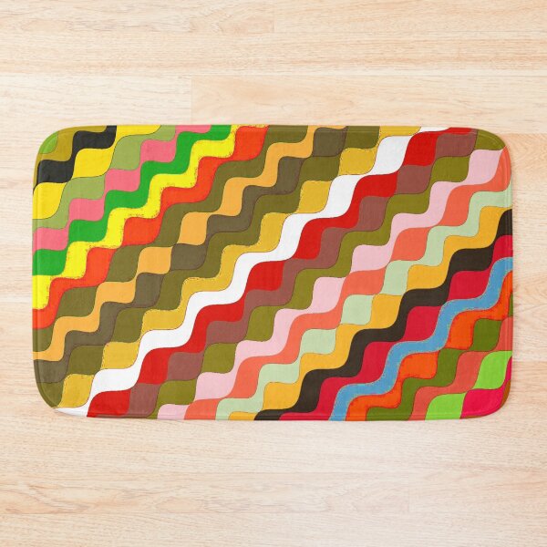 Aperçu de l'œuvre Ondes fractales angulaires multicolores abstraites 12 créée et vendue par SXW Designs.