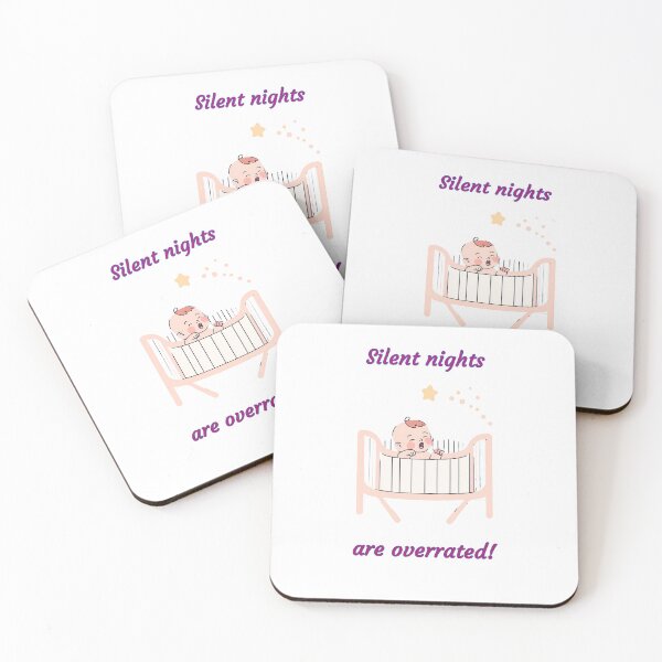 Item preview, Silent nights are overrated! - Funny Christmas Designs designed and sold by Happier-Futures.