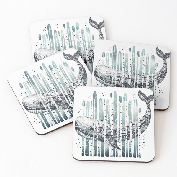 Item preview, Whimsical Whale in Magical Forest designed and sold by ideandesign.
