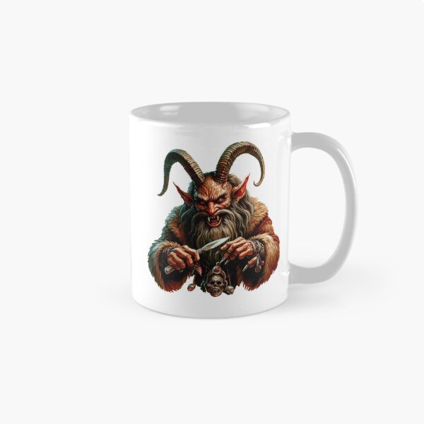 Item preview, Evil Krampus with knife designed and sold by DuskTillDown.
