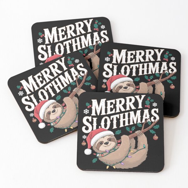 Item preview, Merry Slothmas Christmas Sloth designed and sold by DomTeesHaven.