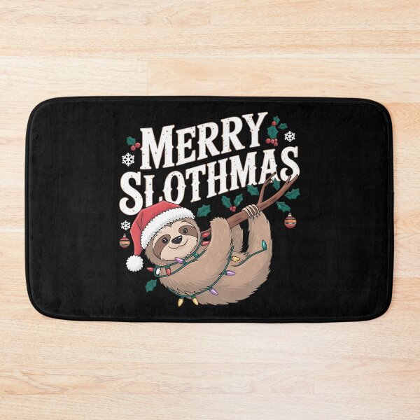 Item preview, Merry Slothmas Christmas Sloth designed and sold by DomTeesHaven.