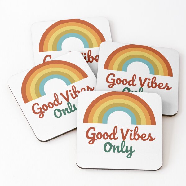 Item preview, Good Vibes Only: Retro Rainbow designed and sold by BornBorn.