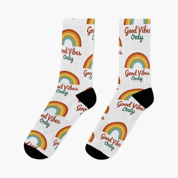 Item preview, Good Vibes Only: Retro Rainbow designed and sold by BornBorn.