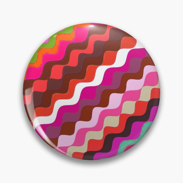 Aperçu de l'œuvre Ondes fractales angulaires multicolores abstraites 13 créée et vendue par SXW Designs.