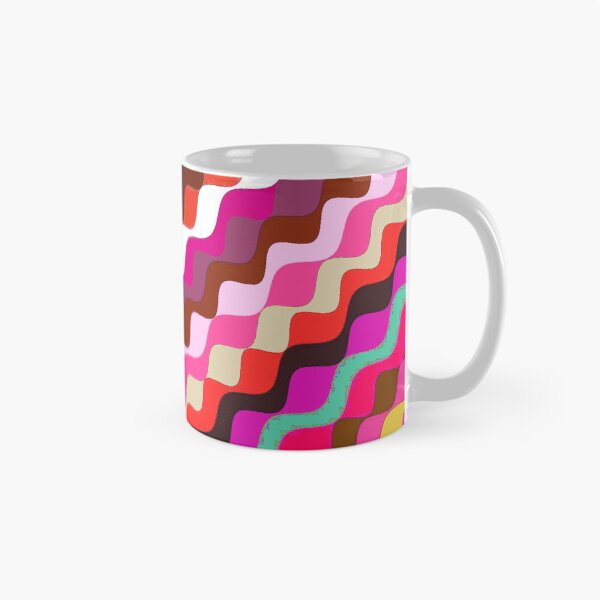 Aperçu de l'œuvre Ondes fractales angulaires multicolores abstraites 13 créée et vendue par SXW Designs.