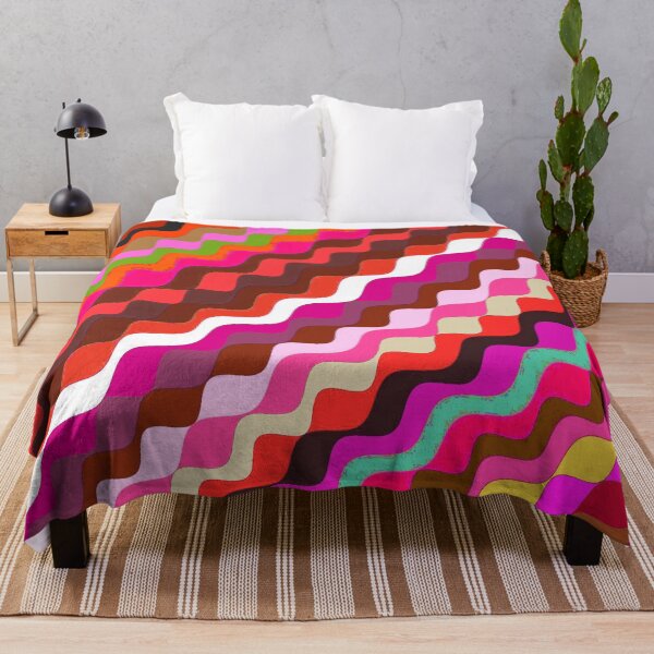 Aperçu de l'œuvre Ondes fractales angulaires multicolores abstraites 13 créée et vendue par SXW Designs.