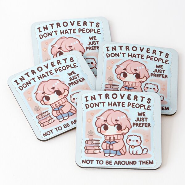 Item preview, Introverts: Not Hating, Just Preferring Peace. designed and sold by cherryfoxy24.