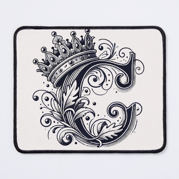 Item preview, LETTER,GRAPHIC,  CROWN, Majestic Letter C with Crown Design designed and sold by EpicBuy.