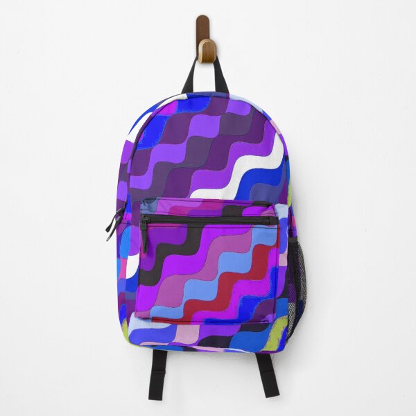 Aperçu de l'œuvre Ondes fractales angulaires multicolores abstraites 14 créée et vendue par SXW Designs.