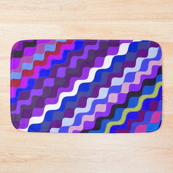 Aperçu de l'œuvre Ondes fractales angulaires multicolores abstraites 14 créée et vendue par SXW Designs.