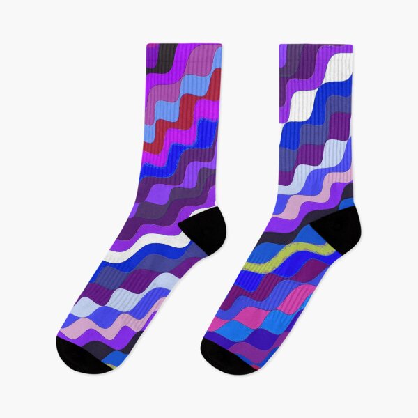 Aperçu de l'œuvre Ondes fractales angulaires multicolores abstraites 14 créée et vendue par SXW Designs.