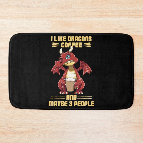 Item preview, Funny Grumpy Dragon Coffee Lover Hate Morning Fantasy Animal designed and sold by melomedia.