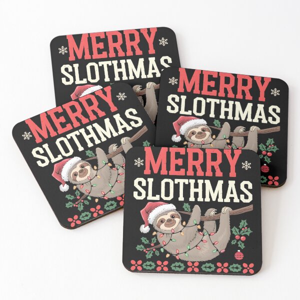 Item preview, Merry Slothmas Christmas Sloth designed and sold by DomTeesHaven.