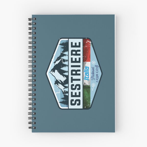 Item preview, Sestriere Italy Skiing Italian Alps Sticker T-Shirt 01 designed and sold by OuterShellUK.