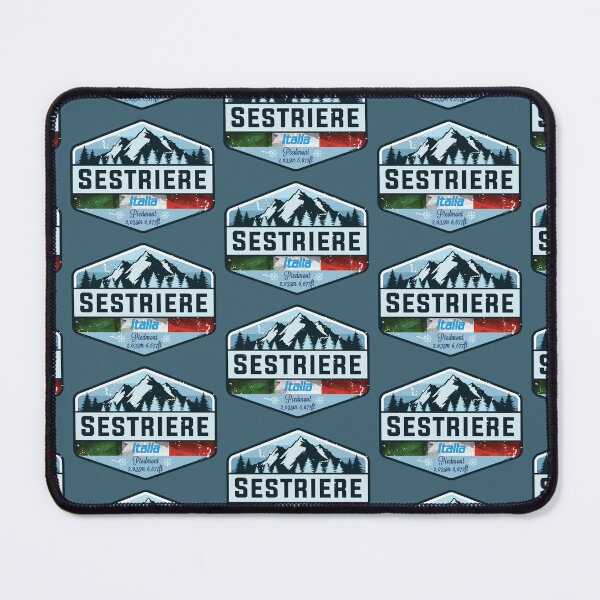 Item preview, Sestriere Italy Skiing Italian Alps Sticker T-Shirt 01 designed and sold by OuterShellUK.