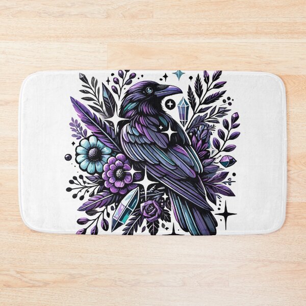 Item preview, Mystical Galaxy Raven - Celestial Elegance designed and sold by Kawaii-n-Spice.