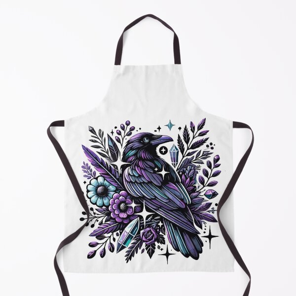 Item preview, Mystical Galaxy Raven - Celestial Elegance designed and sold by Kawaii-n-Spice.