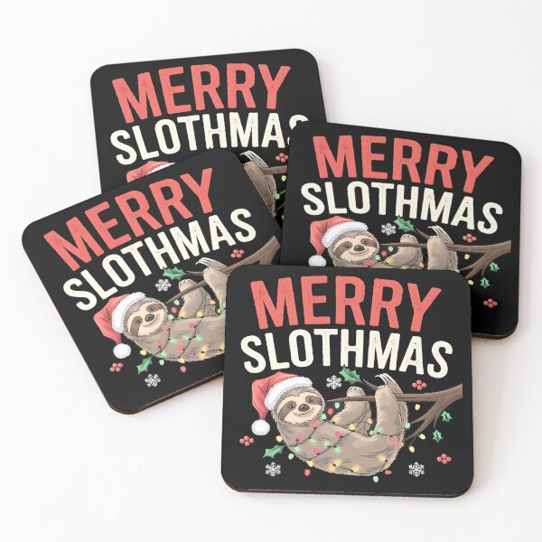 Item preview, Merry Slothmas Christmas Sloth designed and sold by DomTeesHaven.