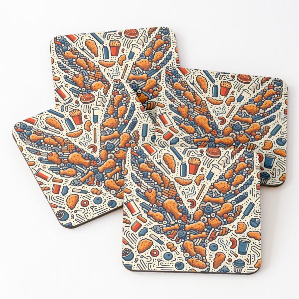 Item preview, Minimalist Crispy Fried Chicken Design designed and sold by CeammiShop.