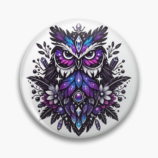 Item preview, Mystical Galaxy Owl - Celestial Wonder designed and sold by Kawaii-n-Spice.
