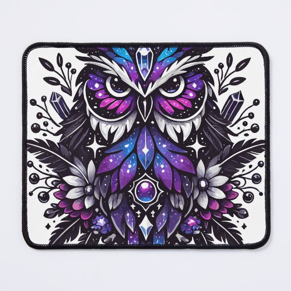 Item preview, Mystical Galaxy Owl - Celestial Wonder designed and sold by Kawaii-n-Spice.