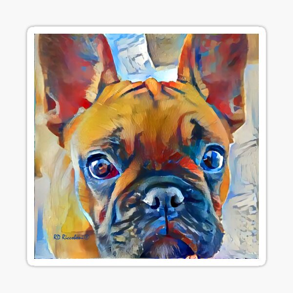 Vista previa del artículo con la obra «Frenchie por RD Riccoboni - Bulldog Francés», diseñado y vendido por RDRiccoboni.