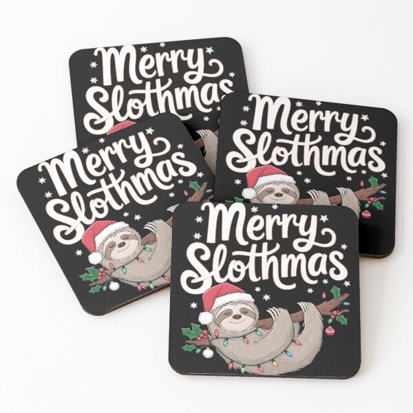 Item preview, Merry Slothmas Christmas Sloth designed and sold by DomTeesHaven.