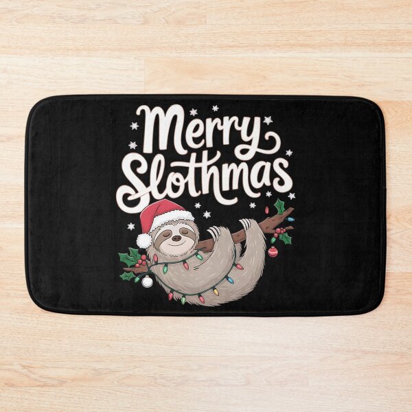 Item preview, Merry Slothmas Christmas Sloth designed and sold by DomTeesHaven.