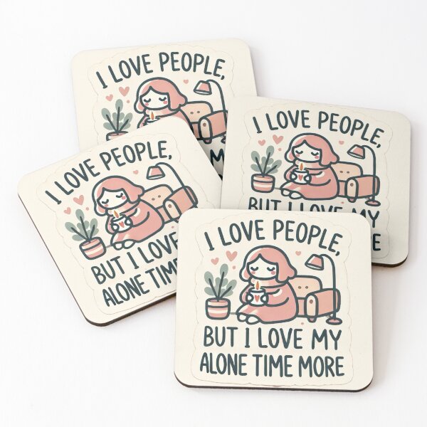 Item preview, I love people, but I love my alone time more.. designed and sold by cherryfoxy24.