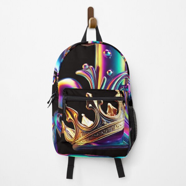 Item preview, T-SHIRT ,LETTER, Iridescent Letter D with Crown and Shimmering Colors designed and sold by EpicBuy.