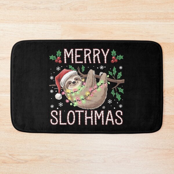 Item preview, Merry Slothmas Christmas Sloth designed and sold by DomTeesHaven.